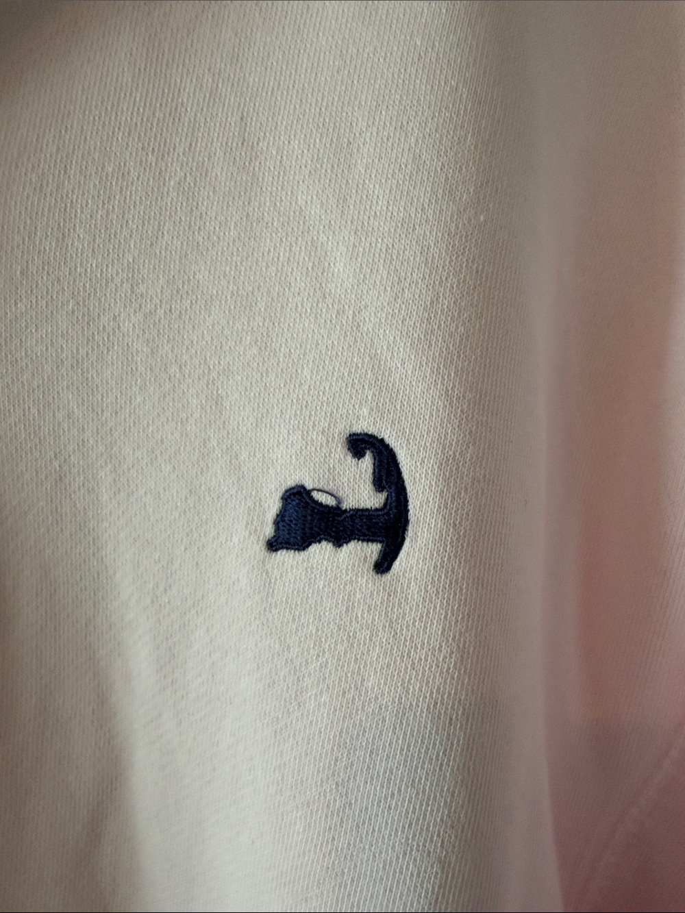 Cape Cod Light Pink Quarter-Zip Pullover with Contrast Trim - Picture 3 of 7